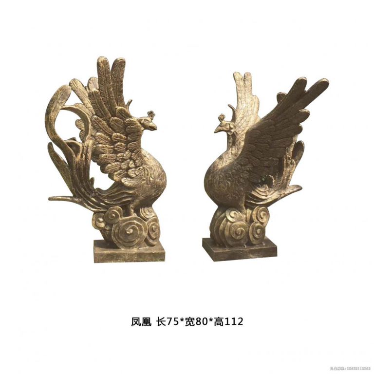 展翅凤凰动物铜雕