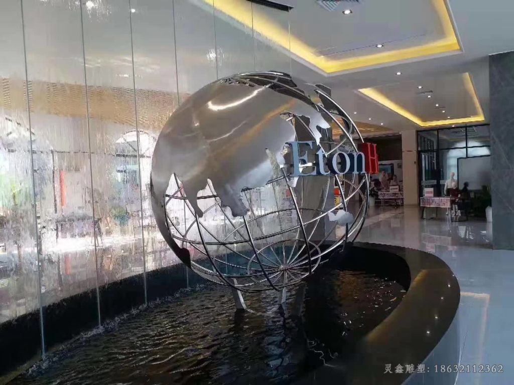 镜面地球仪不锈钢雕塑