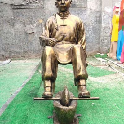 中医文化人物铜雕