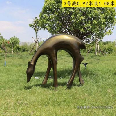 鹿抽象景观铜雕