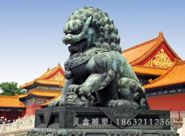 寺庙狮子景观雕塑