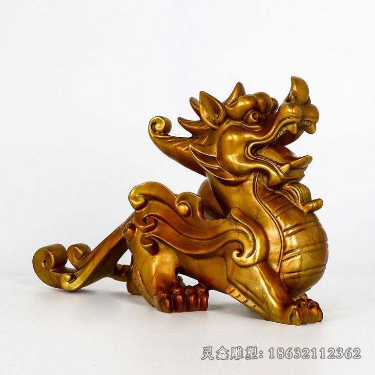 瑞兽貔貅动物铜雕