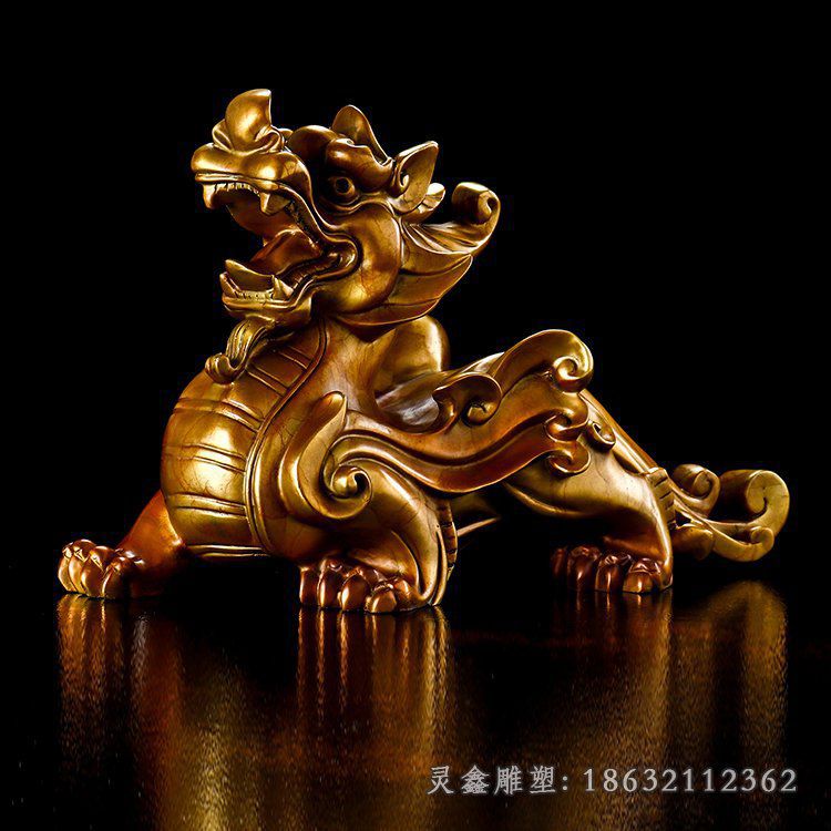 瑞兽貔貅景观铜雕